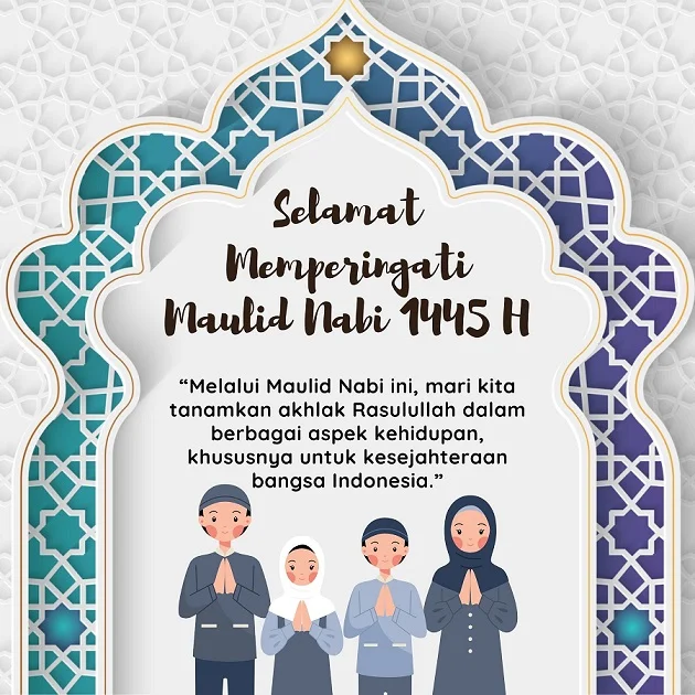 kartu ucapan maulid nabi muhammad