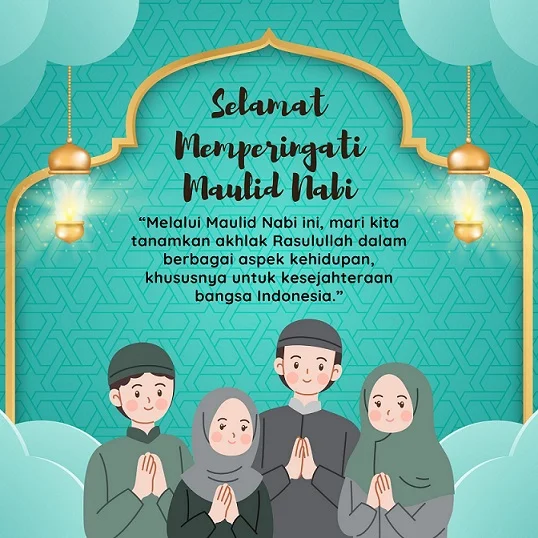 kartu ucapan maulid nabi muhammad
