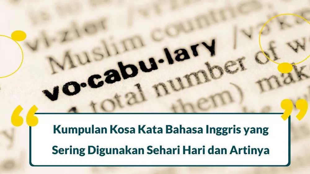 kosa kata bahasa inggris