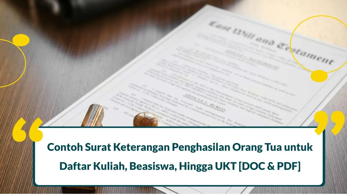 surat keterangan penghasilan orang tua