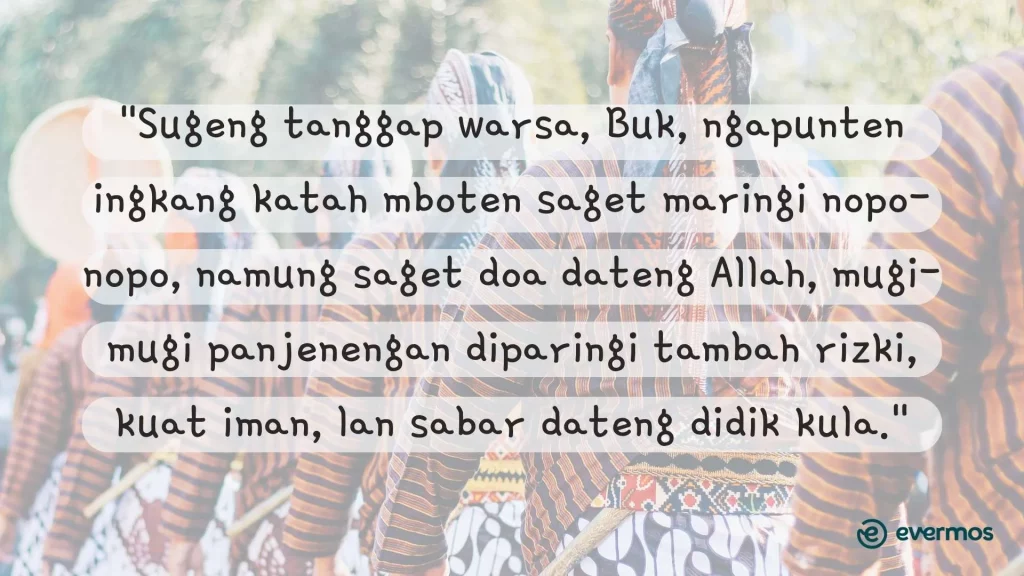ucapan ulang tahun bahasa jawa