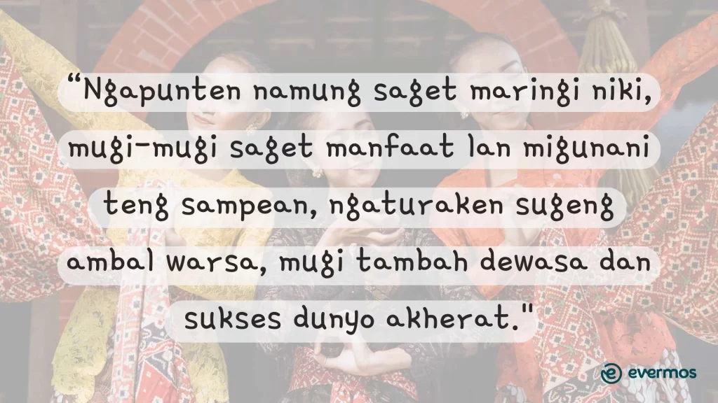 ucapan ulang tahun bahasa jawa