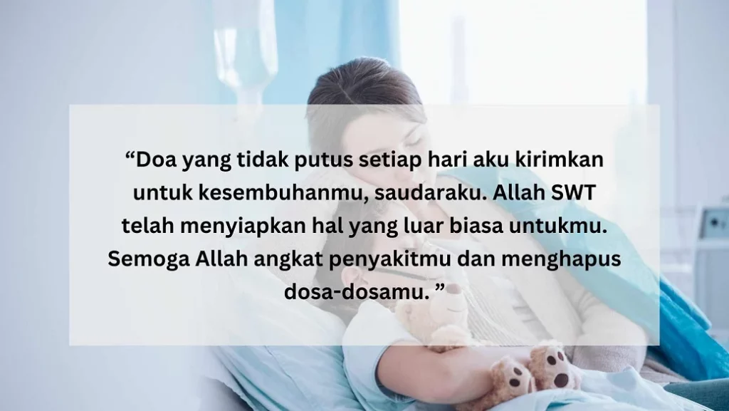 ucapan untuk orang sakit supaya cepat sembuh