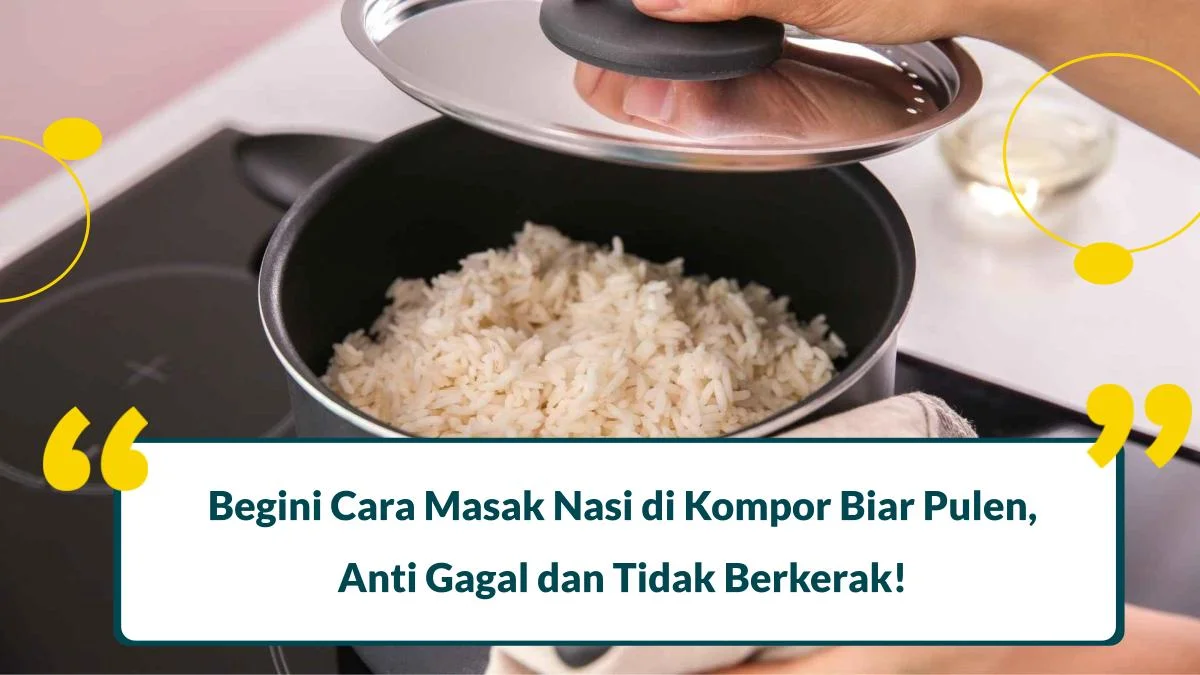 cara masak nasi di kompor