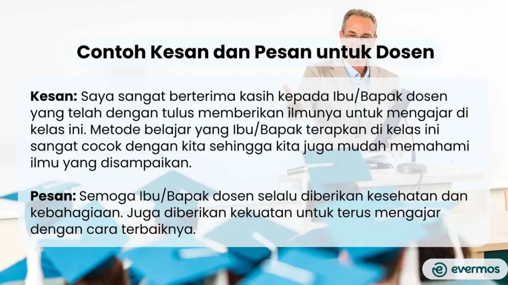contoh kesan dan pesan mahasiswa