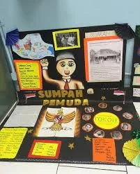 mading sumpah pemuda simple