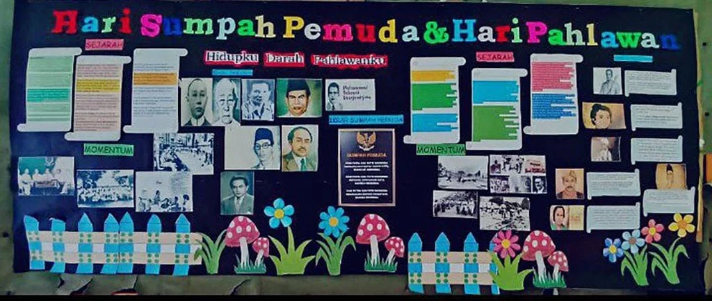 mading sumpah pemuda simple