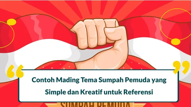 mading sumpah pemuda simple