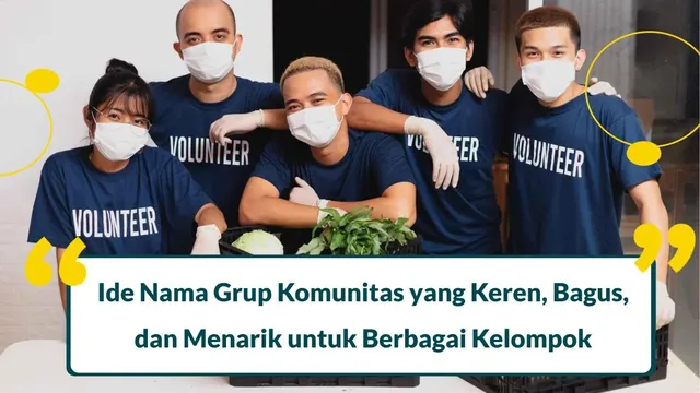 nama grup komunitas yang keren