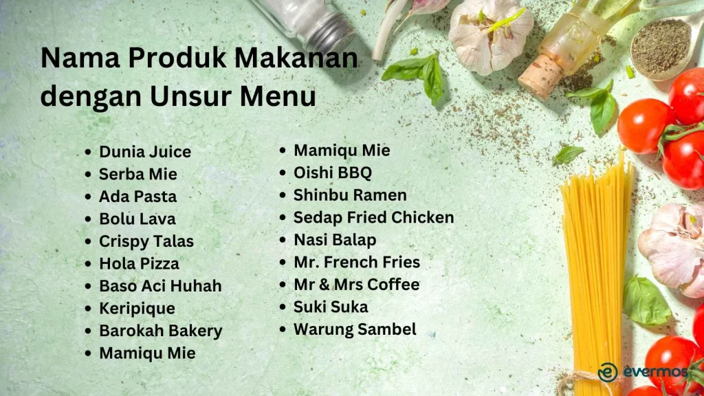 nama unik untuk usaha makanan