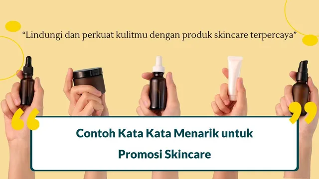 kata kata promosi skincare