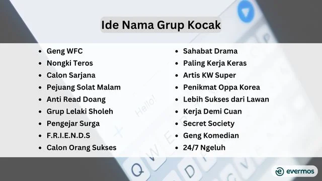 nama grup kocak