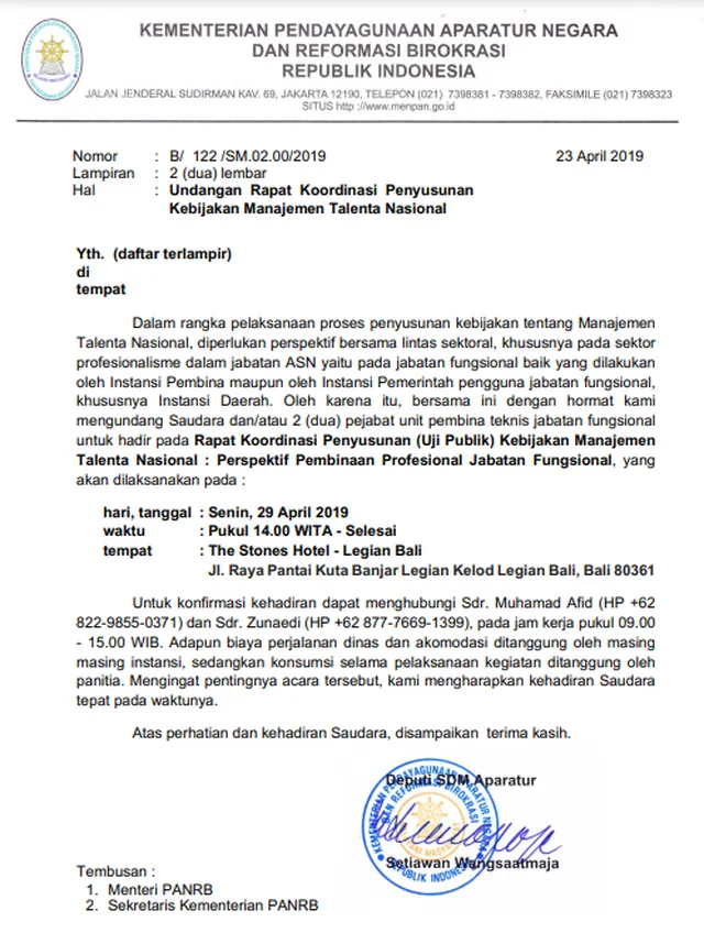 contoh surat undangan resmi