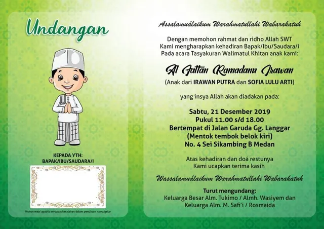 contoh surat undangan tidak resmi