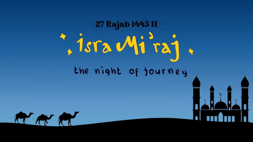 background isra miraj