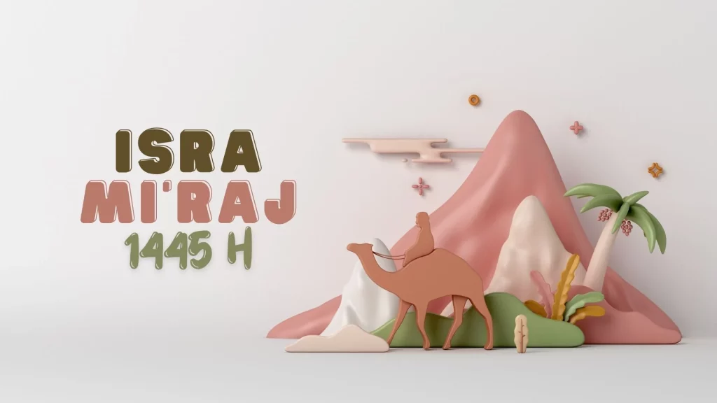 background isra miraj