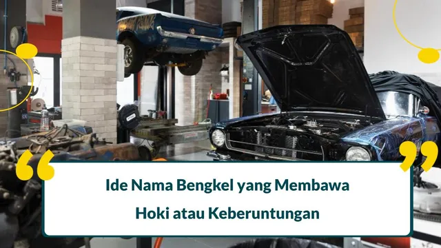 nama bengkel yang membawa hoki