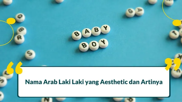 nama arab aesthetic laki-laki