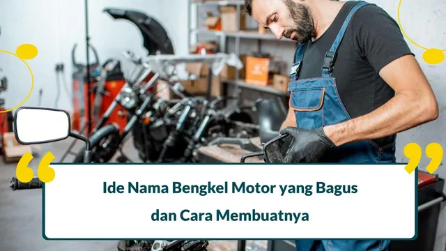 nama bengkel motor
