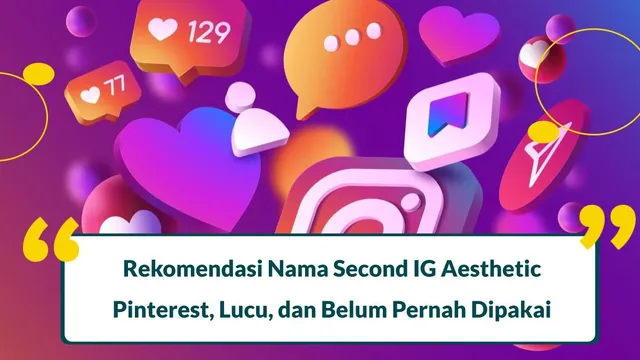 nama second ig aesthetic