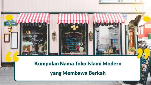 nama toko islami modern