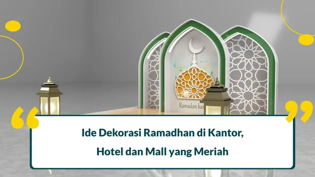 dekorasi ramadhan di kantor