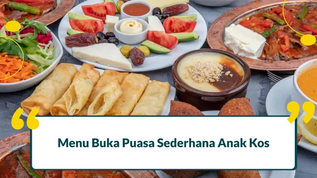 menu buka puasa sederhana anak kos