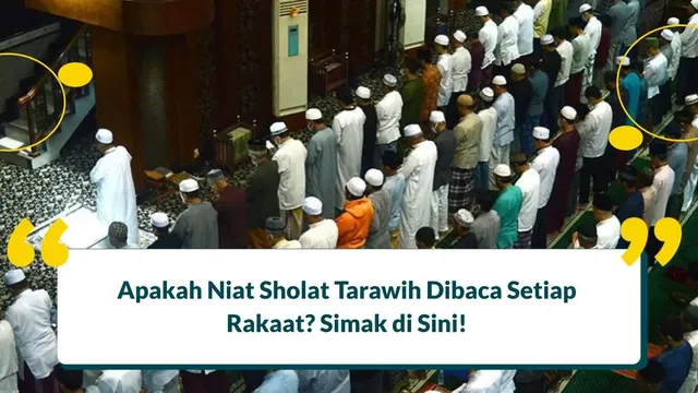 apakah niat sholat tarawih dibaca setiap rakaat