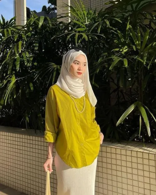 baju warna lemon cocok dengan jilbab warna apa