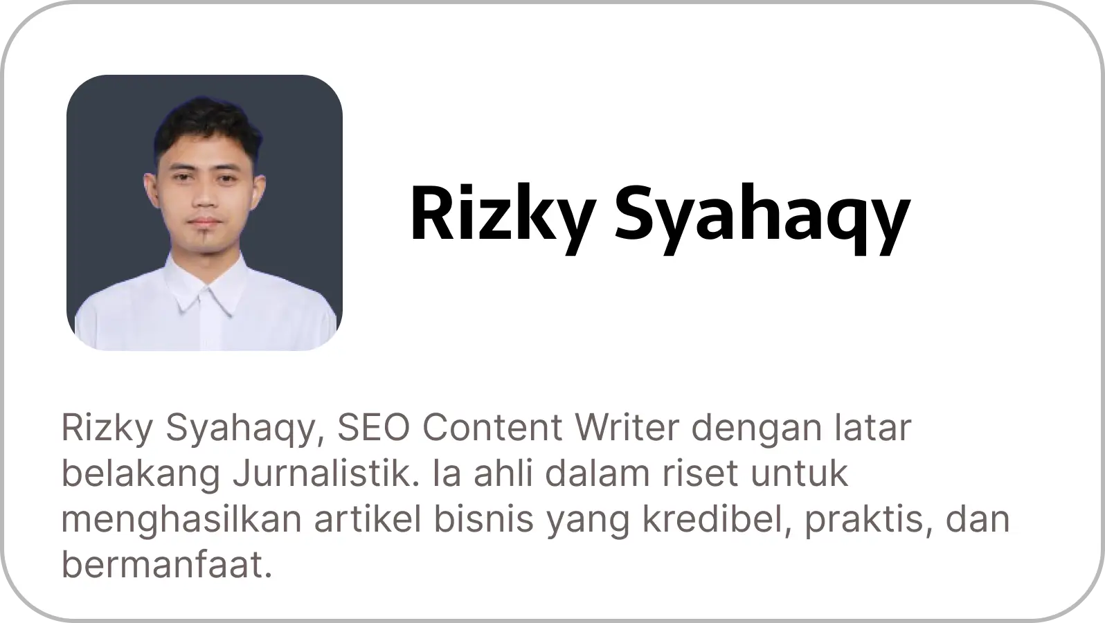 Rizky Syahaqy