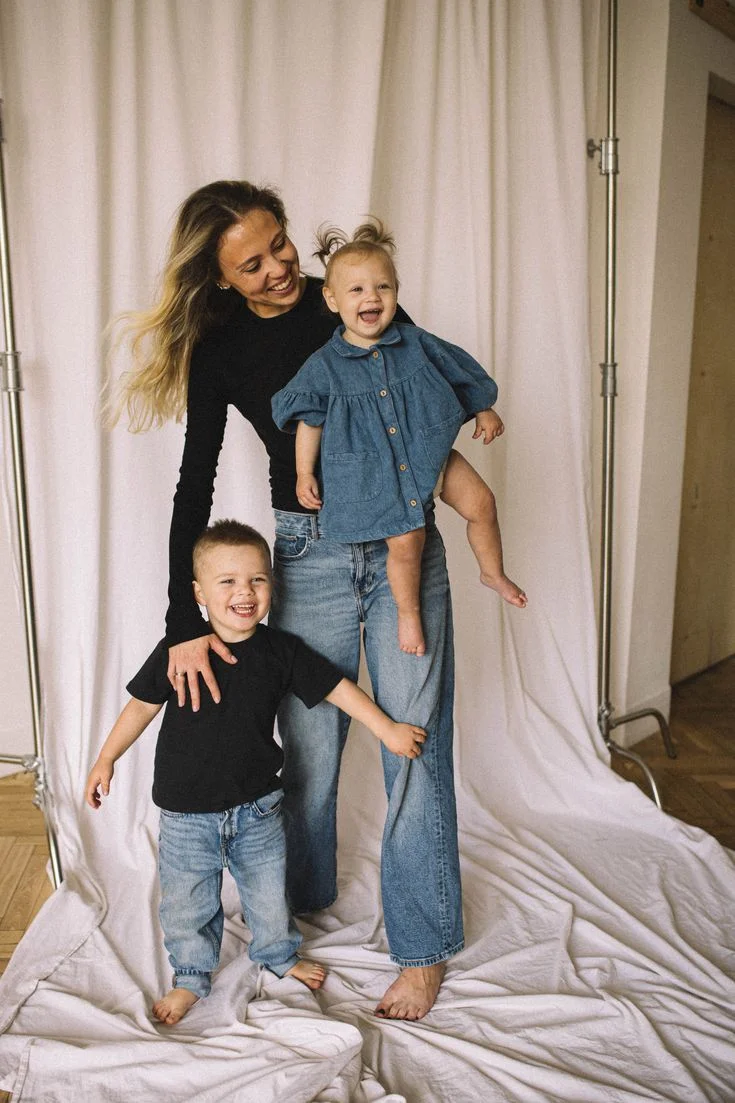 ootd ibu dan anak - denim 2