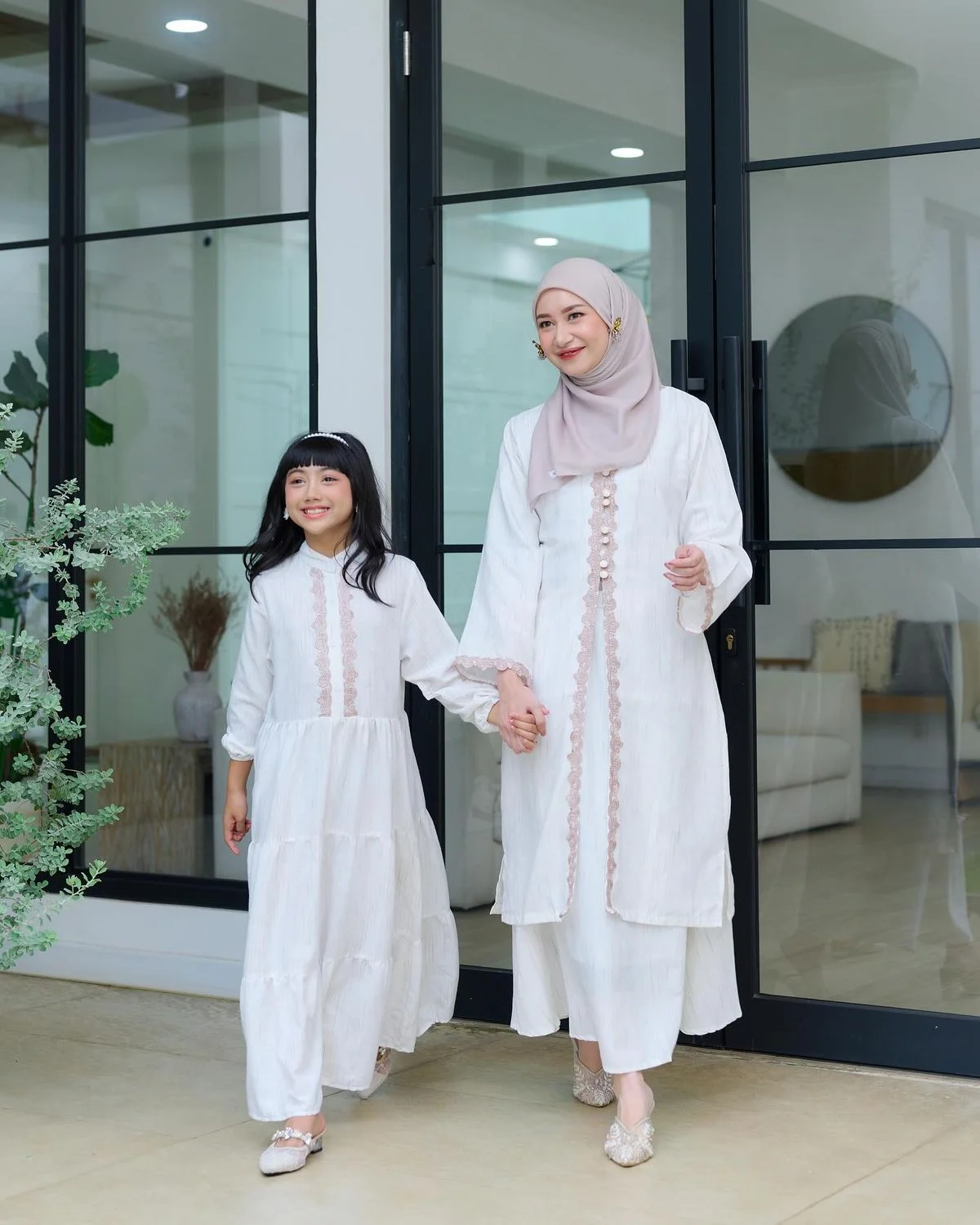 ootd ibu dan anak - gamis