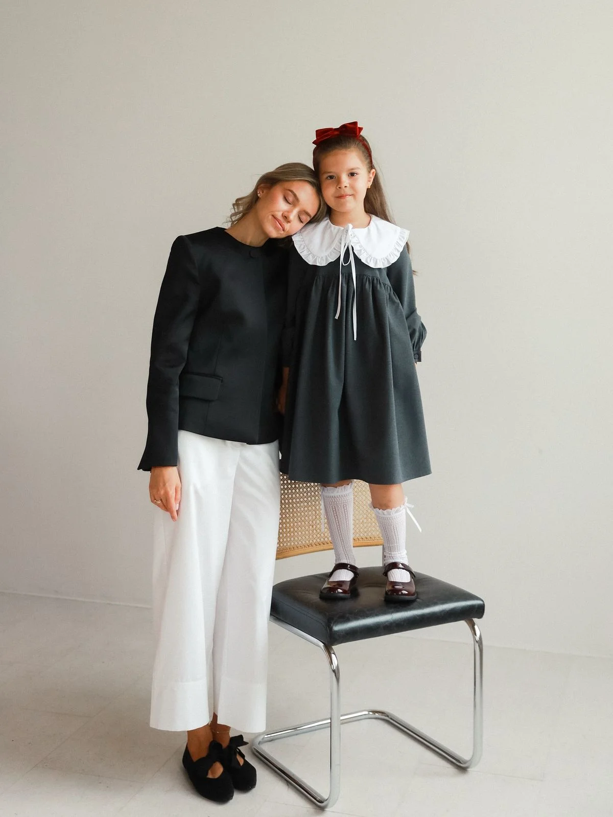 ootd ibu dan anak - monokrom (2)