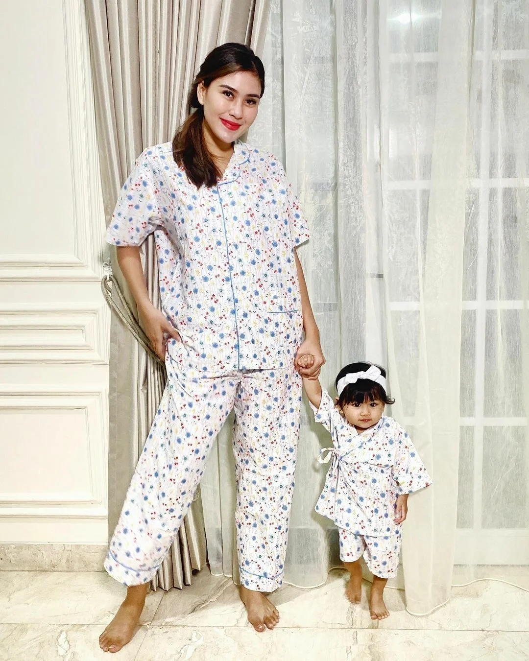 ootd ibu dan anak - piyama