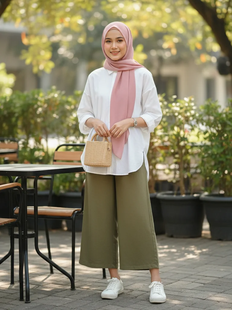 style hijab casual ibu muda 14