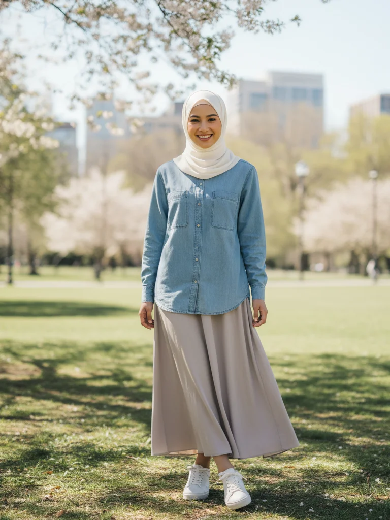 style hijab casual ibu muda 4
