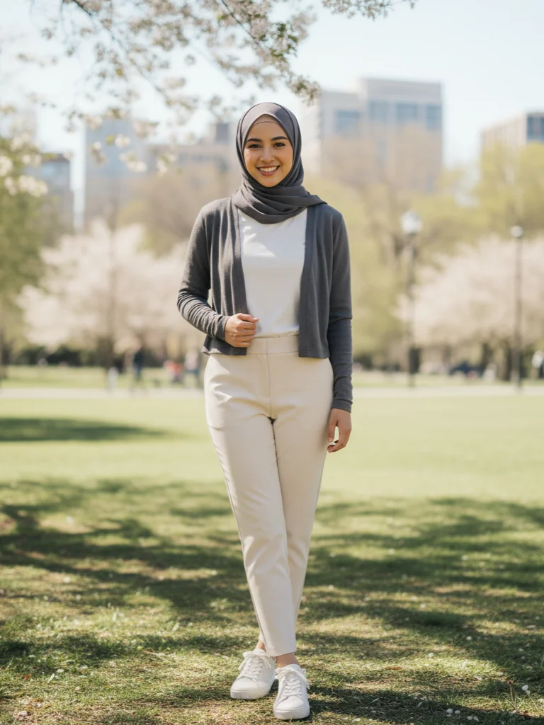 style hijab casual ibu muda 5