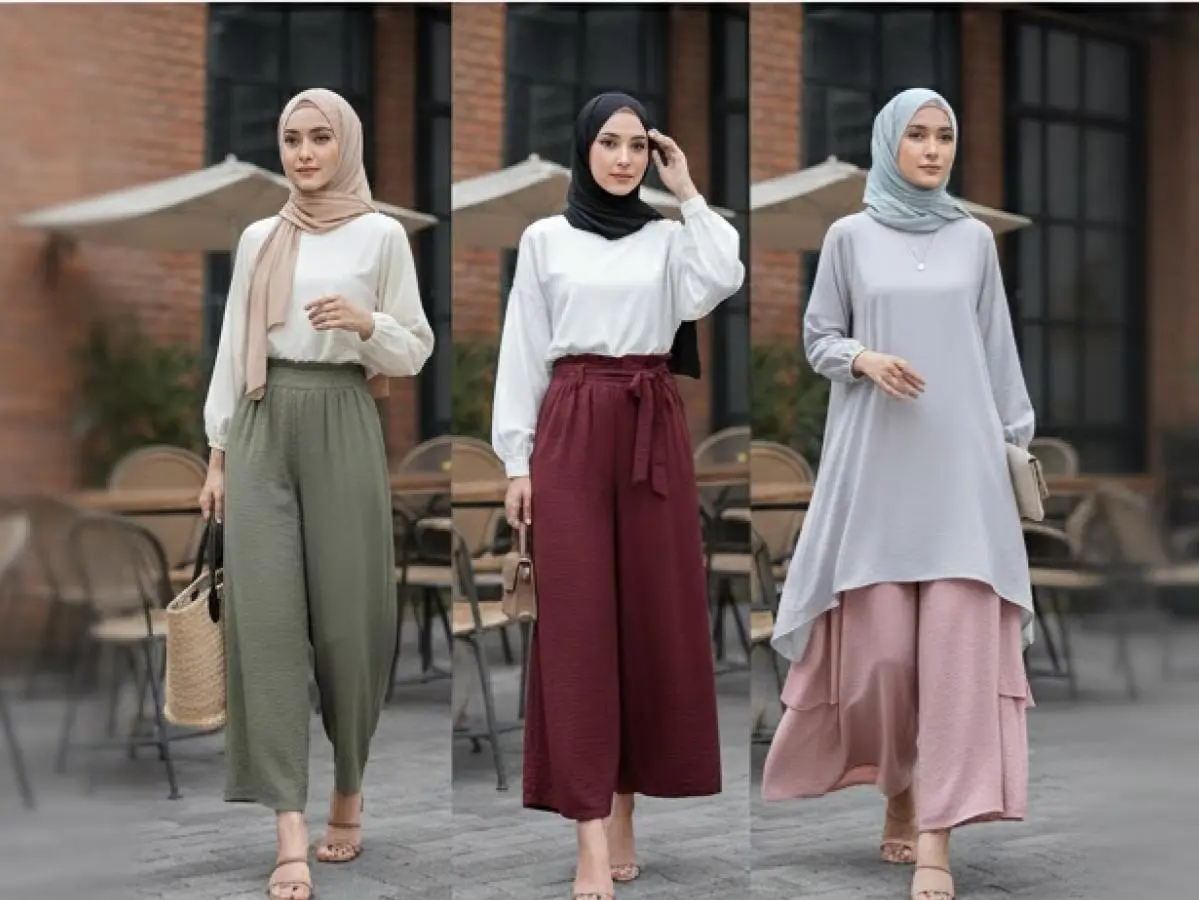 celana kulot crinkle airflow murah