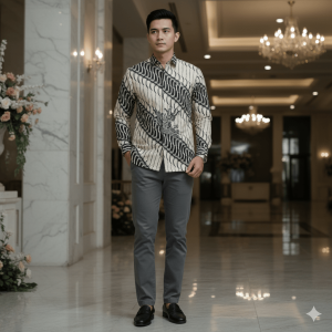 10 Rekomendasi Kemeja Batik Pria Lengan Pendek Modern Kualitas Terbaik kemeja-batik-pria-lengan-pendek-modern-slim-fit-motif-parang-modern