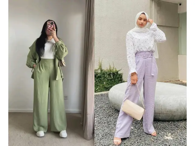 celana kulot crinkle airflow high waist