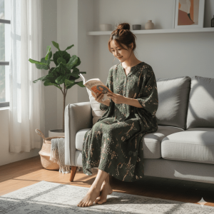 rekomendasi-daster-kekinian-viral-daster-crinkle-modern