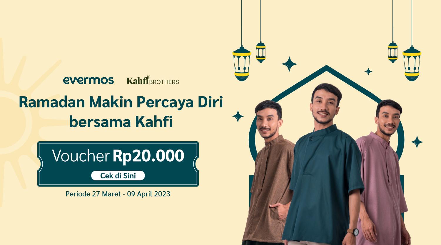 Voucher Potongan Belanja untuk Brand Kahfi Brothers Rp20.000