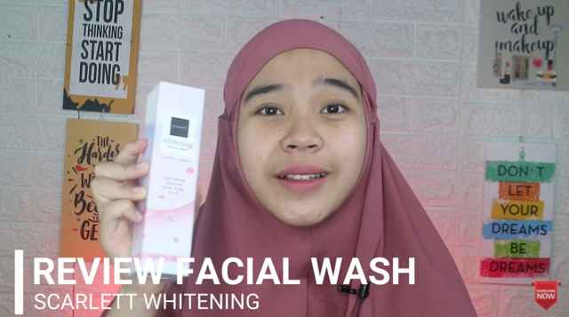 scarlett whitening facial wash