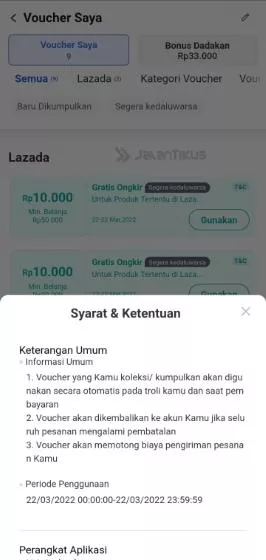 Promo Kode Voucher Lazada 01.01 , Dapatkan Segera!