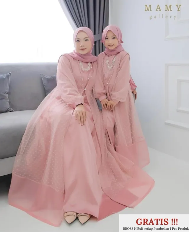 9 Gamis Couple Ibu & Anak Rayakan Lebaran, Yuk Cek!
