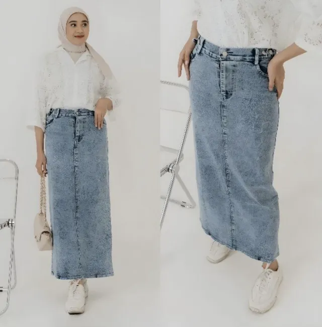 12 OOTD Bukber Hijab Rok Elegan, Pancarkan Kecantikanmu ootd bukber rok hijab