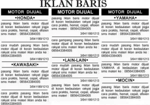 contoh iklan baris