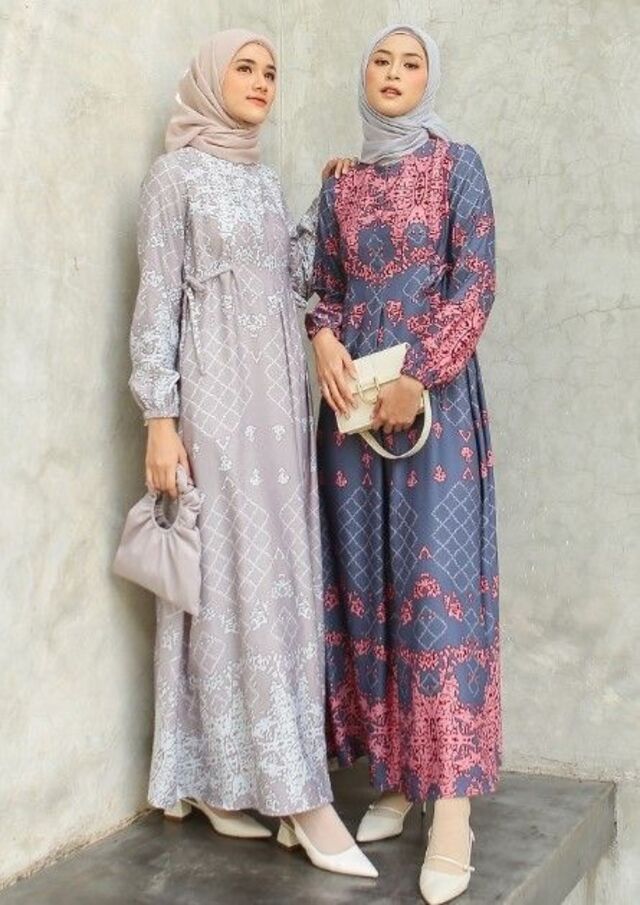 baju gamis ibu ibu model terbaru 
