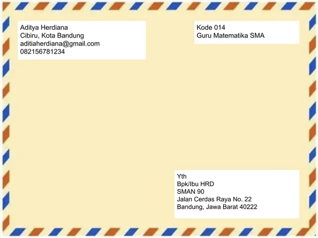 6 Contoh Amplop Lamaran Kerja, Format dan Cara Membuatnya yang Mudah contoh amplop lamaran kerja