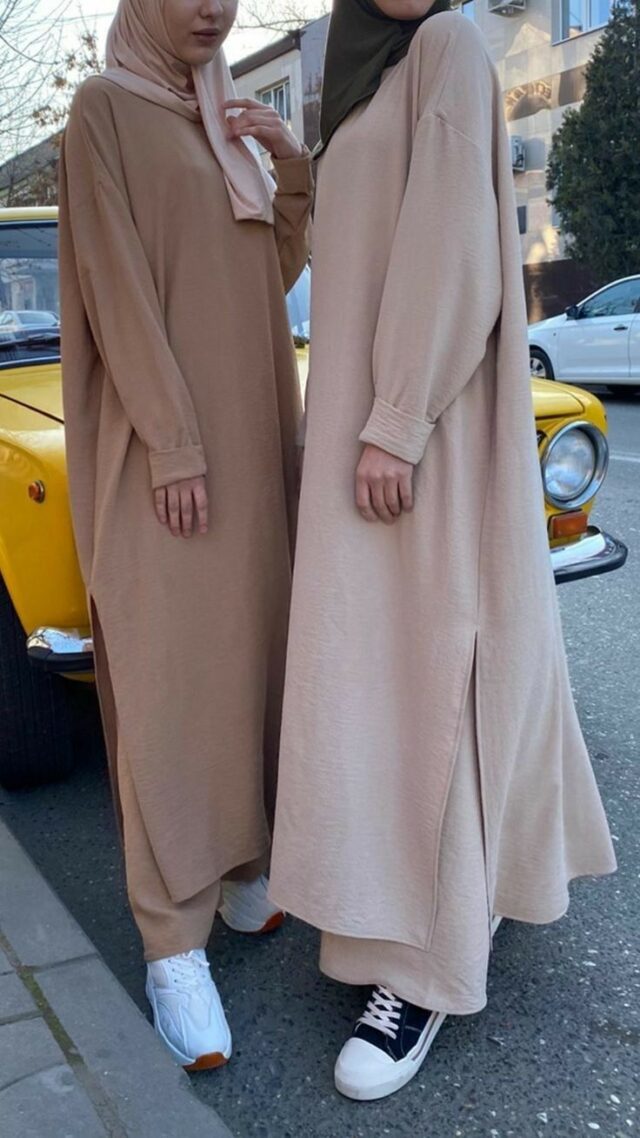 Desain Gamis Asli dengan Lengan Balon